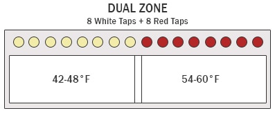 Dual Zone 8 White 8 Red Wine